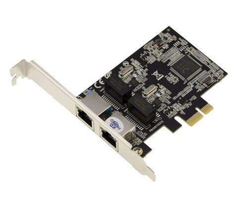 Carte contrôleur réseau PCIe 2 ports RJ45 Lan Gigabit Ethernet 10 100