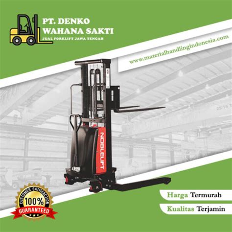 Semi Electric Stacker Noblelift Pt Denko Wahana Sakti