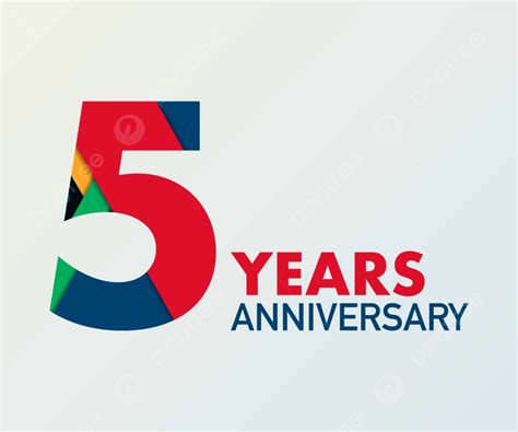 5 Years Anniversary Emblem Banner Template Download On Pngtree