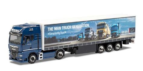 Herpa Man Tgx Gx Curtain Tarpaulin Zy He