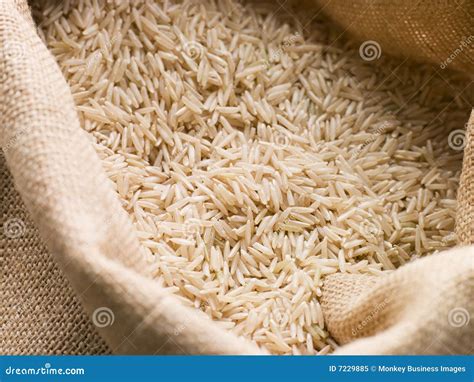 Basmati Rijst In Zak Stock Afbeelding Image Of Schot