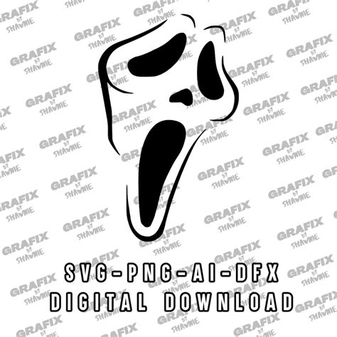 Scream Decal Sticker Decals SVG PNG Etsy