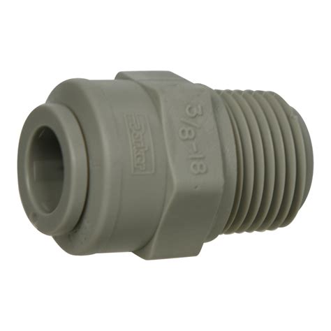 38 Tube X 38 Nptf Gray Acetal Male Connector Us Plastic Corp