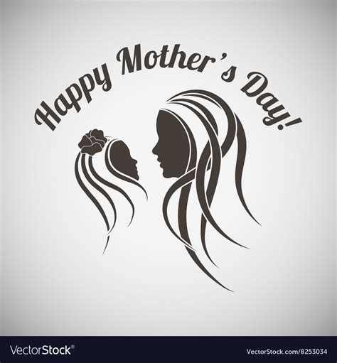 Mothers day emblem Royalty Free Vector Image - VectorStock