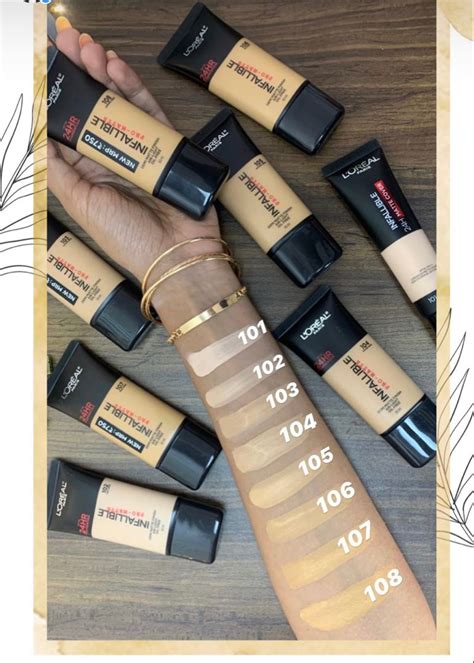 LOréal Paris Infallible Pro Matte Foundation Shade Range Maquillage