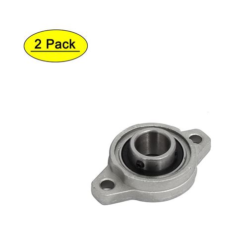 FL003 17mm Bore Zinc Alloy 2 Bolt Self Aligning Flange Mounted Ball