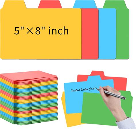 Amazon Pcs X Index Cards Dividers Tabbed Index Cards