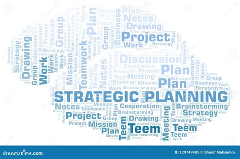 Strategic Planning Word Cloud Stock Illustration Illustration Of Poster Concept 129749485