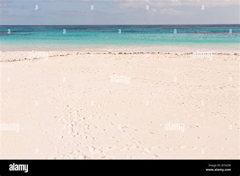 The Pink Sands Beach In Dunmore Town Harbour Island The Bahamas Stock