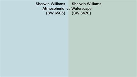 Sherwin Williams Atmospheric Vs Waterscape Side By Side Comparison