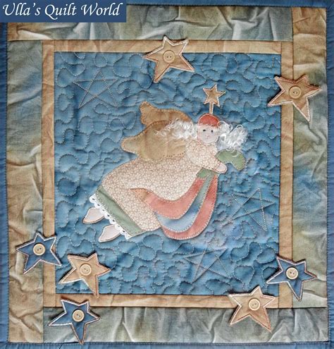 Ullas Quilt World Angel Quilt Wall Hanging Sun Dyeing