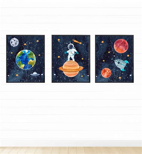 Outer Space Decor Digital Download Printable Wall Art Space | Etsy