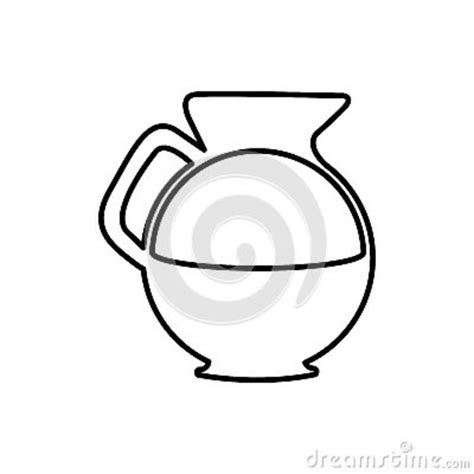 Het Pictogrambeeld Van De Koffieketel Vector Illustratie Illustration