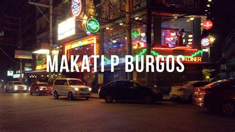 4K Makati P Burgos Area Poblacion Night Walk Philippines October