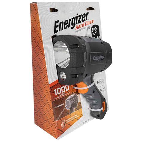 ENERGIZER HARD CASE RECHARGEABLE SPOTLIGHT 1000 LUMENS E303740400