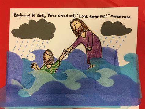 Jesus And Peter Walk On Water Peter Walks On Water Walk On Water