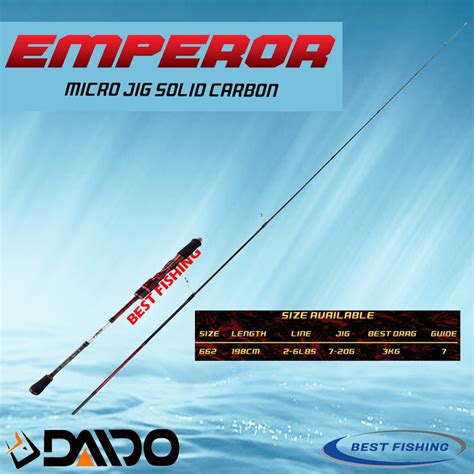 Jual JORAN PANCING DAIDO EMPEROR MICROJIG SOLID CARBON 198CM 2 6LB