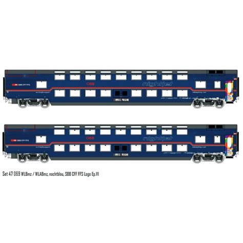 LS Models 47069 Spur H0 SBB Doppelstock Schlafwagen Nightjet EUR