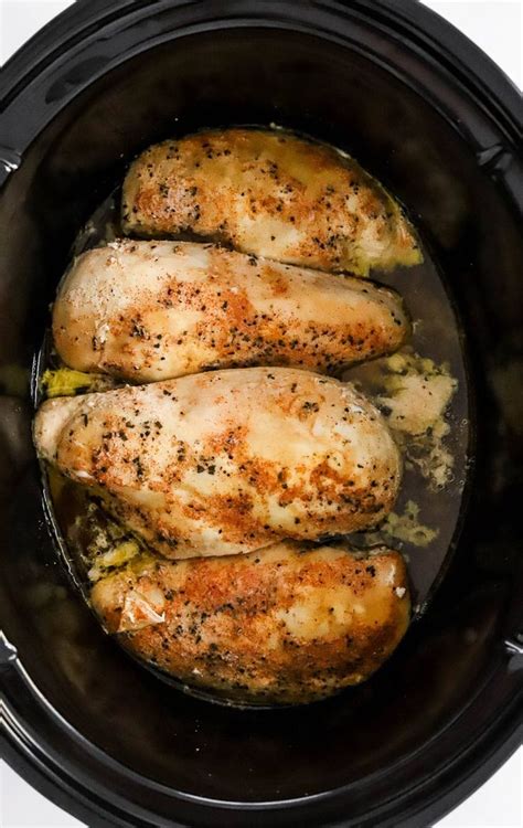 Three Pieces Of Chicken In A Slow Cooker