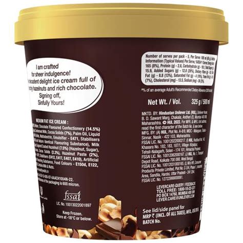 Buy Kwality Walls Hazelnut Chocolate Ice Cream Online At Best Price Of