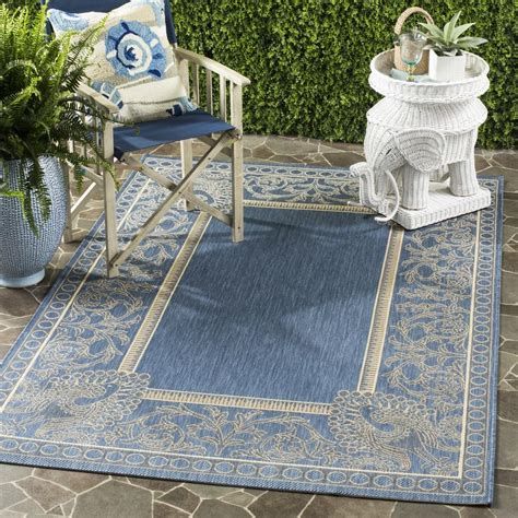 Safavieh Courtyard Cy2965 3103 Blue Natural Rug Studio