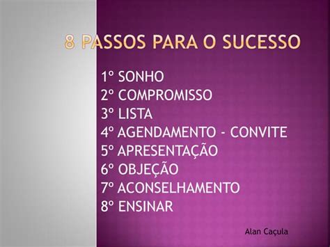 8 Passos Para O Sucesso Ppt