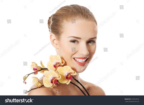 Portrait Nude Woman Orchid Flower Stock Photo 279553910 Shutterstock