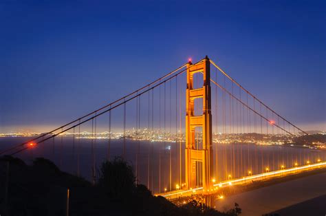 Golden Gate Bridge At Dusk Trying My Hand At The Postcard Flickr