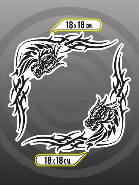 Характеристики Наклейки на автомобиль/авто Узорные уголки с ...