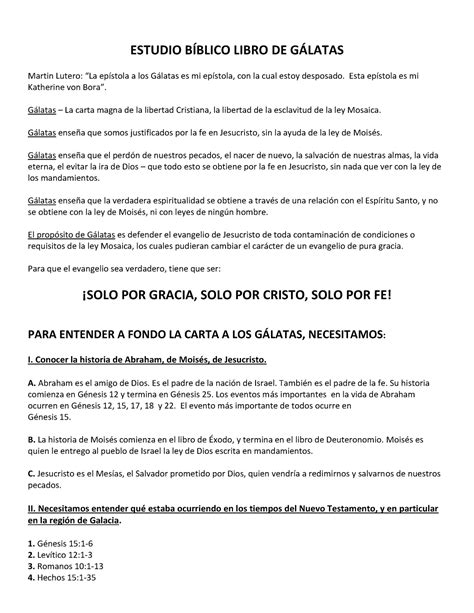 Resumen Galatas Estudio B Blico Libro De Glatas Martin