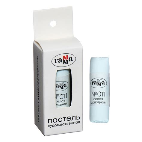 Пастель сухая холодная, №011 "Гамма" белый (210823_011) - Купить по ...