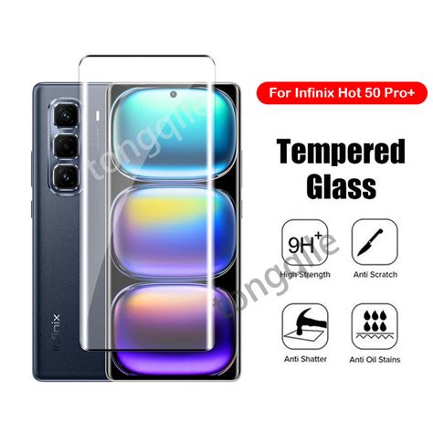 Infinix Hot Pro Pro Plus G Hot 全覆蓋鋼化玻璃高清透明視膜保護玻璃 蝦皮購物