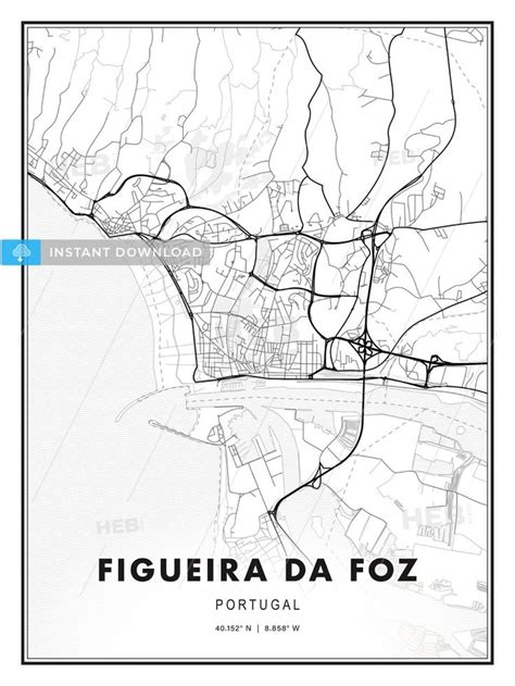 Figueira da Foz, Portugal, Modern Print Template in Various Formats ...