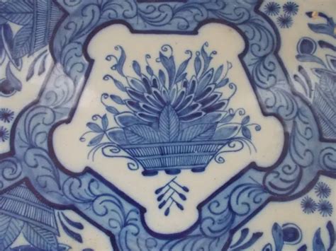 ANCIEN GRAND PLAT Faience De Delft Plate XVIII Eme Marque Au Paon EUR