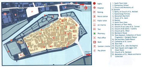 Trogir Tourist Map - Trogir Croatia • mappery