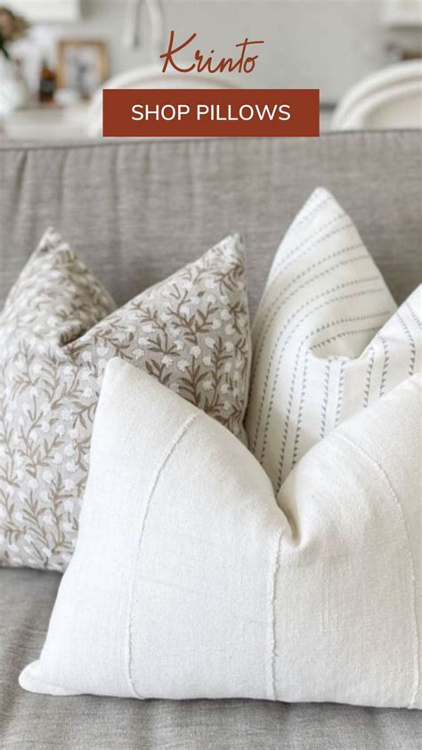 Neutral Pillow Combination Spring Pillow Refresh Throw Pillows Living Room White Couch