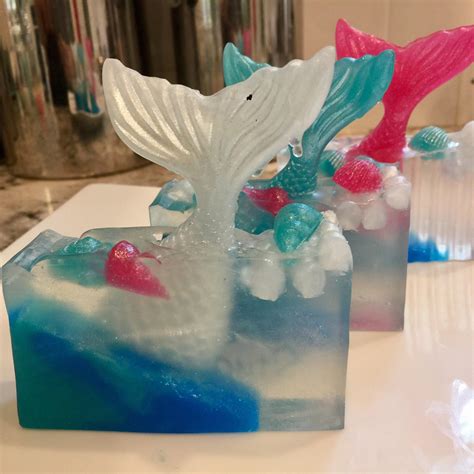 Mermaid Tail Soap Etsy Canada Handmade Soap Gifts Handmade Soaps