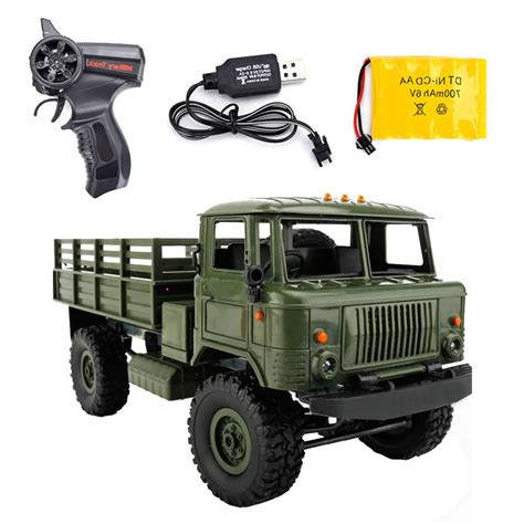 Wpl B Remote Control Military Truck Diy Off Road