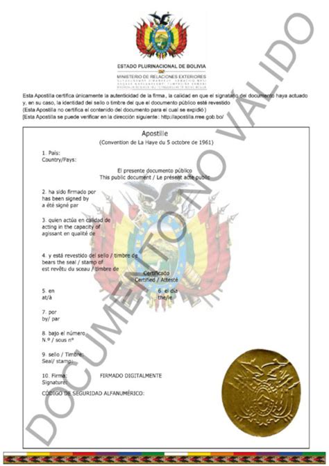 Bolivien Apostille Uebersetzungen Kaufen