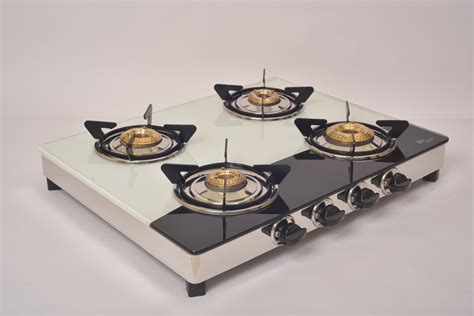 Dassurya Surya Care Delisa Glass And Steel Burner Gas Stove For