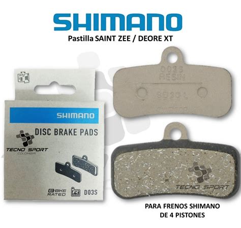 Pastilla Freno Shimano D03s Xtr Xt Slx 4 Pistones Bicicleta MercadoLibre