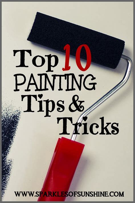 Top 10 Painting Tips & Tricks - Sparkles of Sunshine