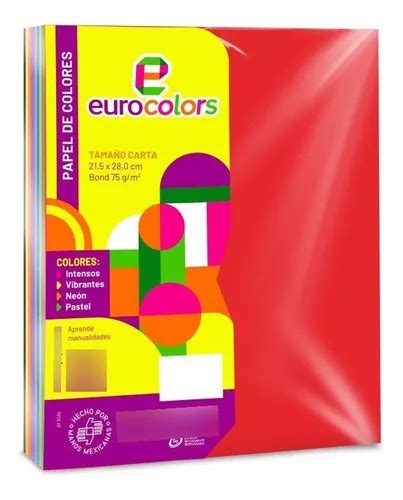 Bond Colores Arcoiris Eurocolors Ec0124 Carta C 100 H 75 Gm MercadoLibre