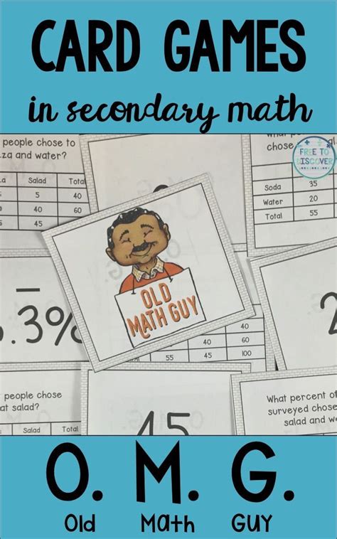 Math Review Card Games And Digital Matching Activities Secondary Math