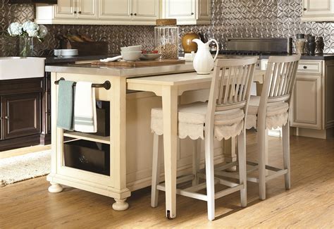 Movable Kitchen Island With Breakfast Bar 2 In 1 Functionality And