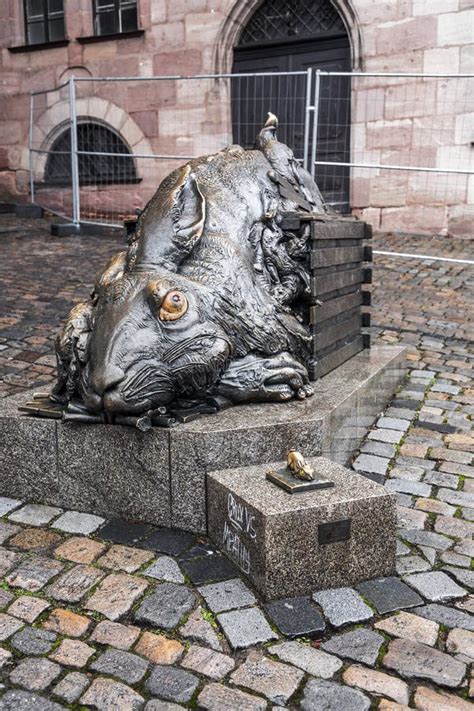 The Der Hase The Hare Sculpture By Jurgen Goertz In Nuremberg Germany