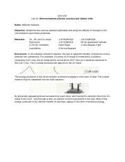 Chm 106 Lab 12 1 Docx Chm 106 Lab 12 Electrochemistry Redox