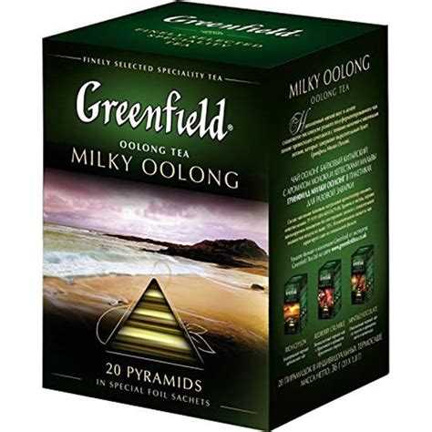 GREENFIELD MILKY OOLONG Tea 20 Pyramids Gourmet Tea Made in | Etsy