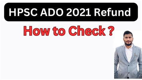 HPSC ADO SDAO 2021 Refund Start Naren Sheoran YouTube