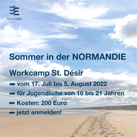 Workcamp St Desir Jetzt Anmelden Stadt Emden